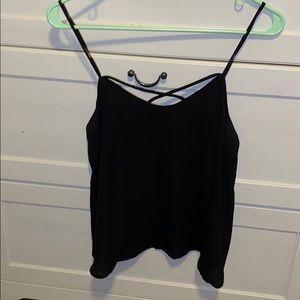 Black strappy tank top